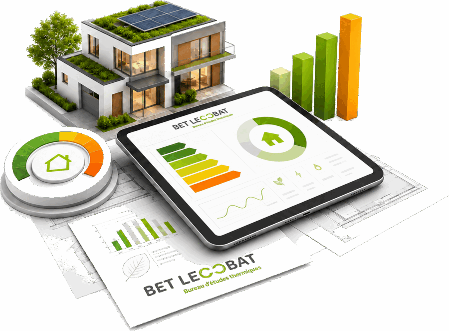 Analyse et calculs réglementaires d'une étude thermique RE2020